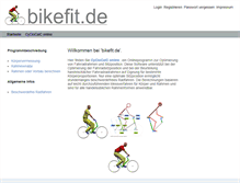 Tablet Screenshot of bikefit.de