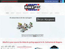 Tablet Screenshot of bikefit.ca